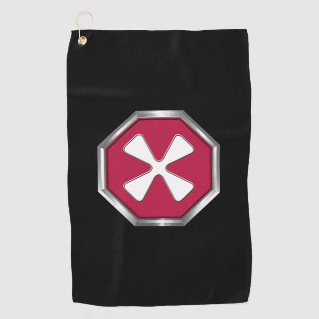 8th Army Patch Golf Towel (Front)