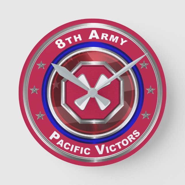 8th Army  Round Clock (Front)