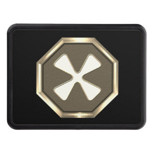 8th Army Silver Framed Patch Hitch Cover