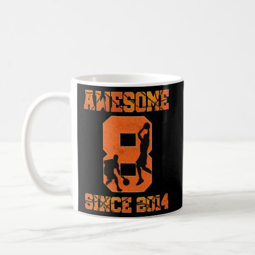 8Th Basketball Awesome Since 2014 Coffee Mug