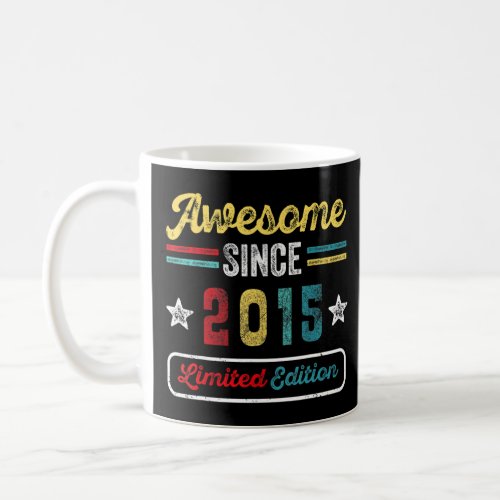 8th Birthday  Awesome Since 2015 8 Years Old 1  Coffee Mug