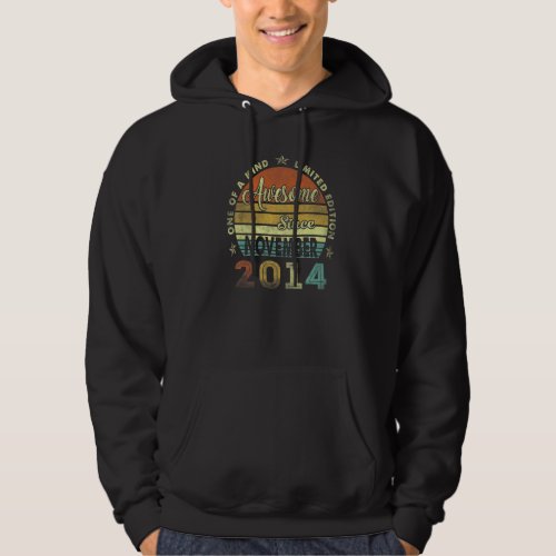 8th Birthday  Awesome Since November 2014 8 Year O Hoodie