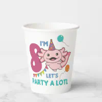 AXOLOTL PARTY CUPS Axolotl Cups Axolotl Birthday Party Axolotl