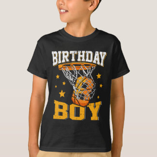 8th Birthday Basketball Boy 8 Year Old Basketball T-Shirt