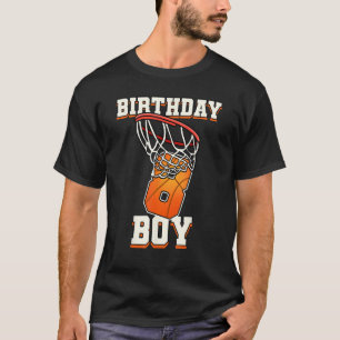 8th Birthday Basketball Boy - Eight Year Old T-Shirt