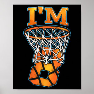 8th Birthday Basketball Player I'm 8 Boys Girls B- Poster