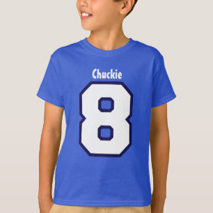 8th Birthday Boy Big Number Custom Name V07J T-Shirt