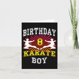 8th Birthday Boy - Karate 8 Years Old Kid Card