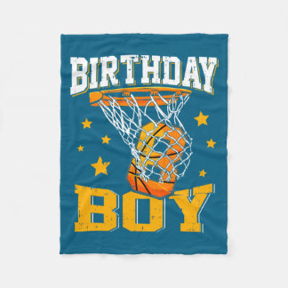 8th Birthday Bysketbyll Boy 8 Year Old Bysketbyll  Fleece Blanket