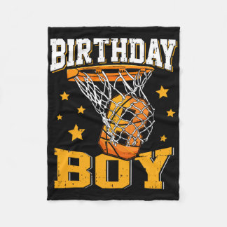 8th Birthday Bysketbyll Boy 8 Year Old Bysketbyll  Fleece Blanket
