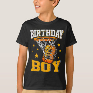8th Birthday Bysketbyll Boy 8 Year Old Bysketbyll  T-Shirt