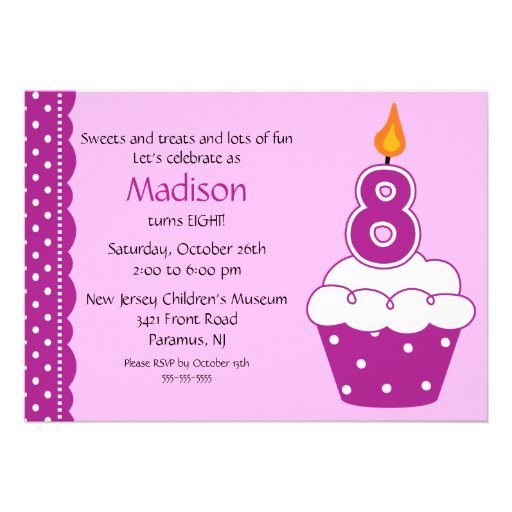 8Th Birthday Party Invitations 1