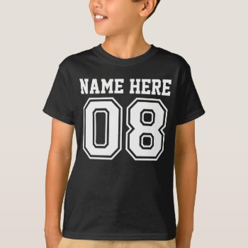 8th Birthday (customizable Kid's Name) T-shirt by MalaysiaGiftsShop at Zazzle