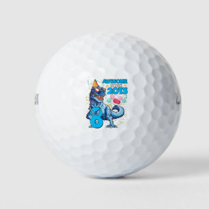 8th Birthday Dinosaur 8 Year Old Boy Kids Awesome Golf Balls