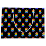 [ Thumbnail: 8th Birthday: Fun Rainbow Event Number 8 Pattern Gift Bag ]