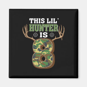 8th Birthday Hunting Deer 8 Year Old Hunter Magnet