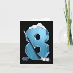 8th Birthday Ice Hockey T-shirt.png  Card