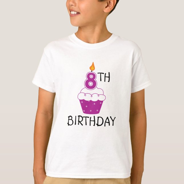 8th Birthday Kids T-Shirt (Front)