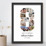 8th Birthday Number 8 Photo Collage Custom Picture Poster<br><div class="desc">Celebrate your little one's milestone 8th birthday with this personalized number 8 photo collage poster. This customizable gift is a perfect way to display precious memories from your kid's eighth year. The poster features a collage of photos capturing those special moments, and it can be customized with your child's name...</div>