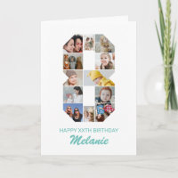 8th Birthday Number 8 Photo Collage Personalized