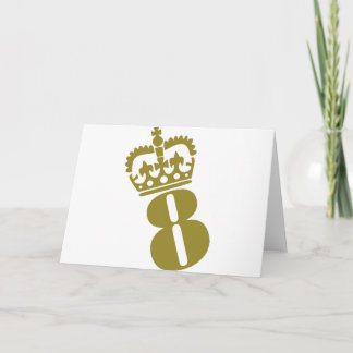 8th Birthday - Number – Eight Card