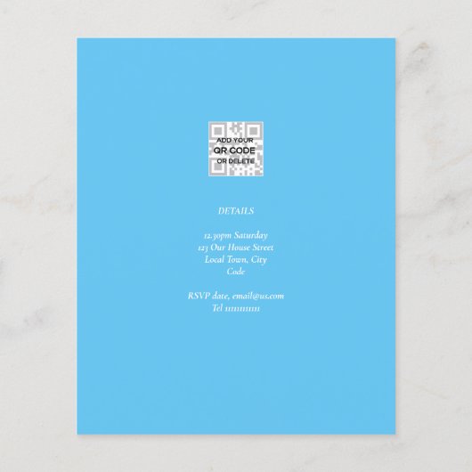 8TH Birthday Photo Collage Invite Boy Girl Mixed (Back)