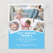 8TH Birthday Photo Collage Invite Boy Girl Mixed (Front)
