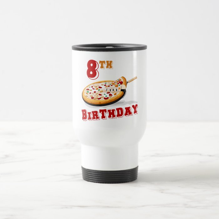 8th Birthday Pizza party Mugs