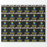 [ Thumbnail: 8th Birthday: Rainbow “8“; Custom Photos & Name Wrapping Paper ]
