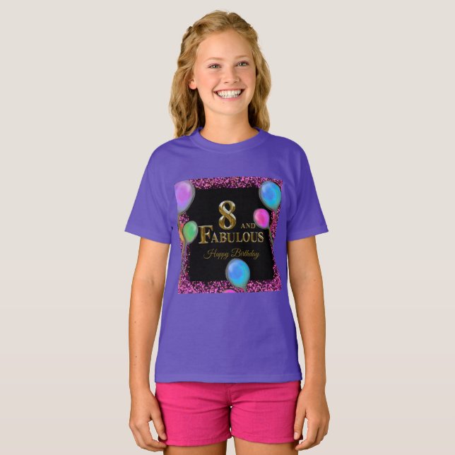 8th  Birthday  T-Shirt (Front Full)