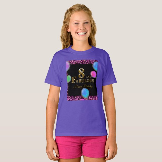 8th  Birthday  T-Shirt (Front Full)