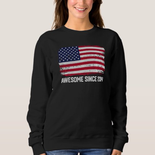 8th Birthday Vintage Awesome Since 2014 Sweatshirt