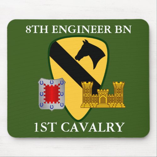 8TH ENGINEER BATTALION 1ST CAVALRY  MOUSE PAD