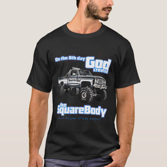 8th God Jimmy Squarebody Truck Suburban Blazer Sil T-Shirt (Front)
