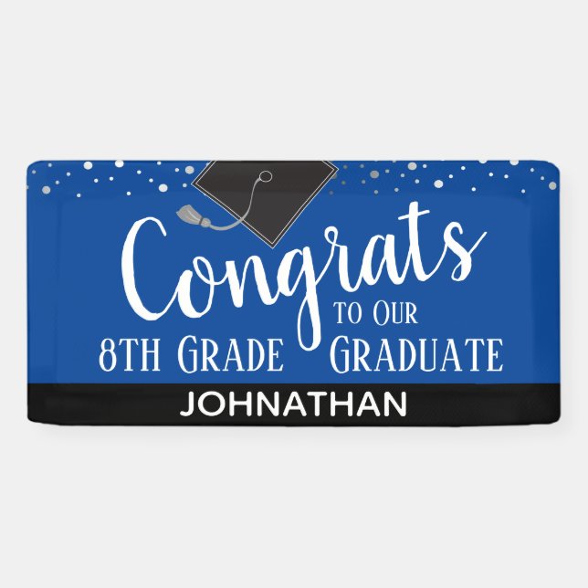 8th Grade Budget Party Banner (Horizontal)