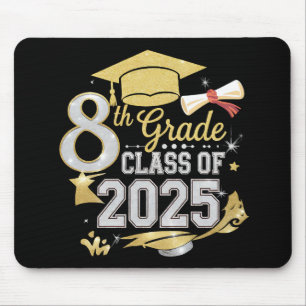 8th Grade Class Of 2025 Graduate Graduation Mouse Pad
