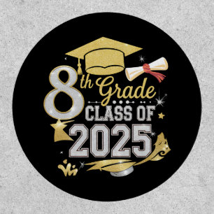 8th Grade Class Of 2025 Graduate Graduation Patch