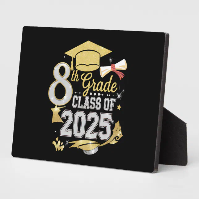 8th Grade Class Of 2025 Graduate Graduation Plaque | Zazzle