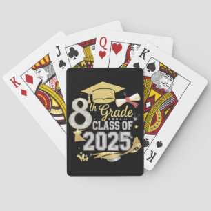 8th Grade Class Of 2025 Graduate Graduation Poker Cards