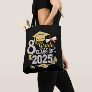8th Grade Class Of 2025 Graduate Graduation Tote Bag