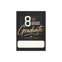 8th Grade Graduate 2026 Custom Name Canvas