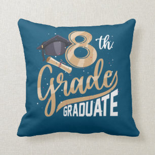 8th Grade Graduate Class 2022 Graduation Senior Throw Pillow