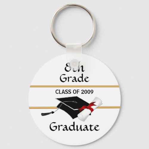 8th Grade Graduate Class of 2009 Key Ring