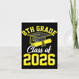 8th grade graduate class of 2026 graduation card