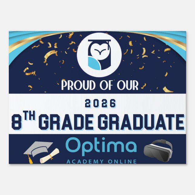 8th Grade Graduate Yard Sign (Front)
