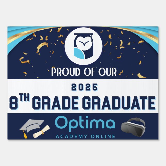 8th Grade Graduate Yard Sign (Front)