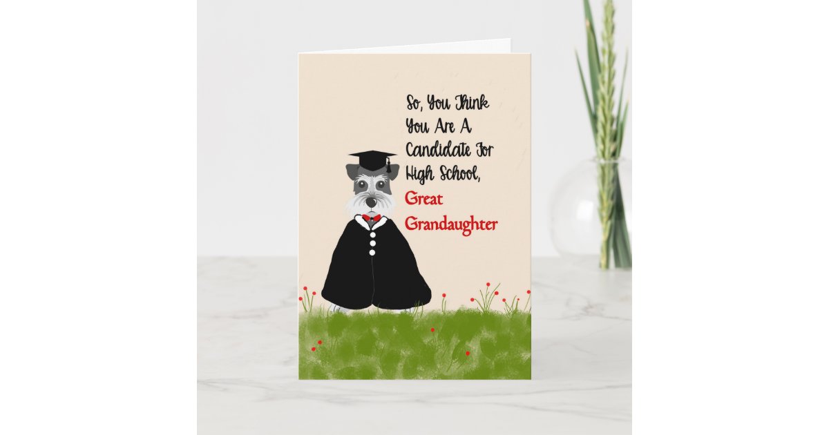 8th Grade Graduation Card for Great Granddaughter | Zazzle.com