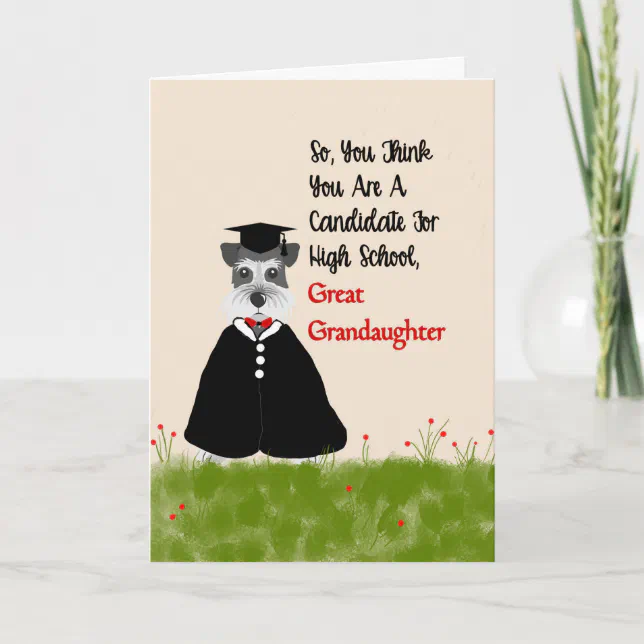 8th Grade Graduation Card for Great Granddaughter 8th Grade Graduation Card for Great Granddaughter