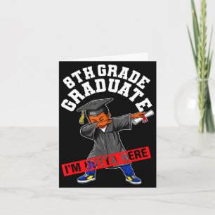 8th grade graduation class of 2026 dab black boy card