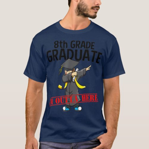 8th Grade Graduation  Funny Dabbing Boy Party T_Shirt